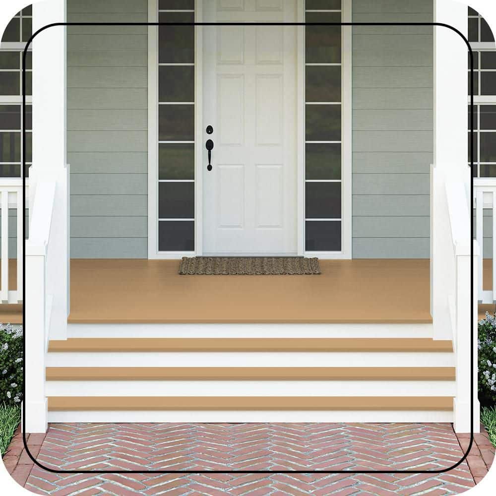 BEHR PREMIUM #HDC-AC-13 Textured Low-Lustre Enamel Interior/Exterior Porch and Patio Anti-Slip Floor Paint (2)