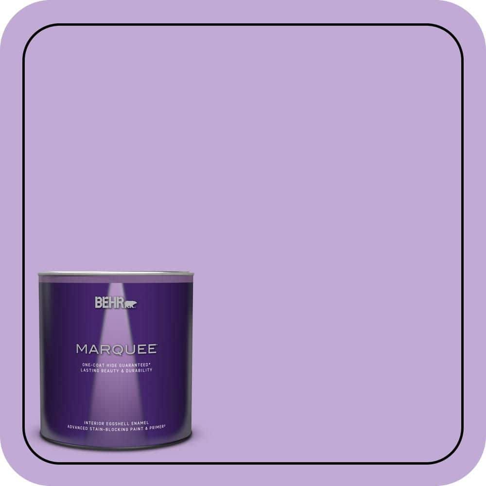 BEHR MARQUEE 1 qt. #MQ4-59 Purple Gladiola One-Coat Hide Eggshell Enamel Interior Paint & Primer (1)