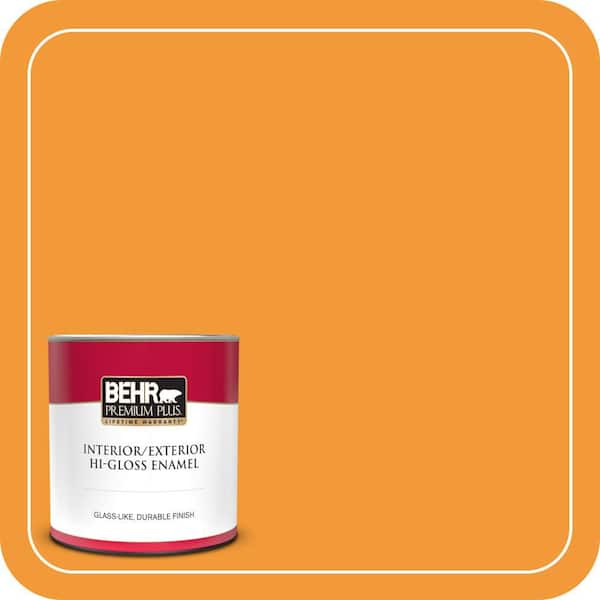 BEHR PREMIUM PLUS #280B-6 Amber Glow Enamel Low Odor & Primer (4)