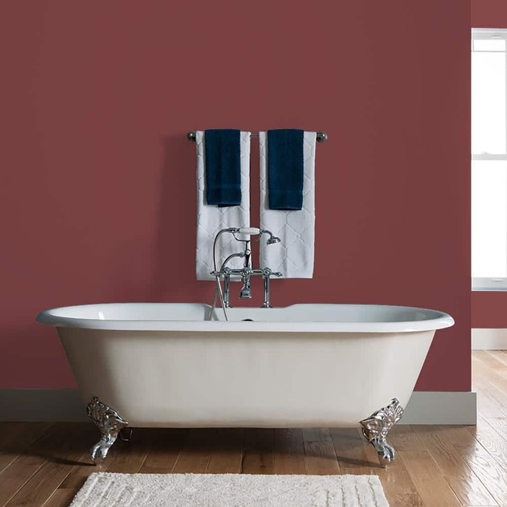 Glidden 8 oz. PPG1055-7 Bordeaux Satin Interior Paint Sample (3)