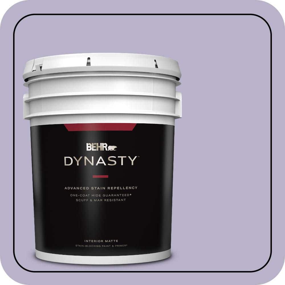 BEHR DYNASTY 5 gal. #S570-3 Bohemianism One-Coat Hide Matte Interior Stain-Blocking Paint & Primer