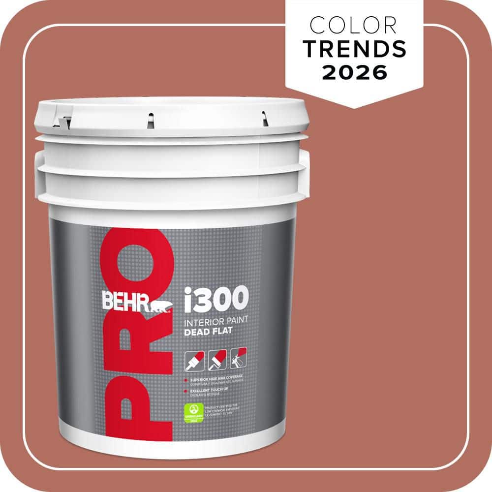 BEHR PRO 5 gal. #PPU2-12 Terra Cotta Urn Dead Flat Interior Paint
