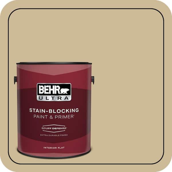 BEHR ULTRA 1 gal. #MQ2-22 Hayloft Extra Durable Flat Interior Paint & Primer (2)