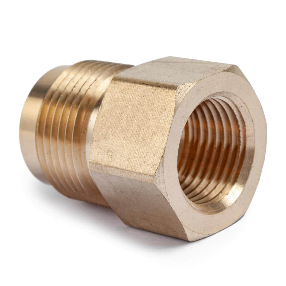 LTWFITTING 3/4 in. OD Flare 1/2 in. FIP Brass Adapter Fitting (5-Pack) (2)