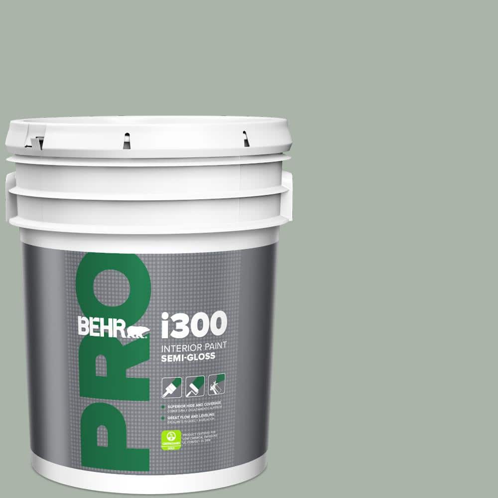 BEHR PRO 5 gal. #BXC-38 Alpine Air Semi-Gloss Interior Paint