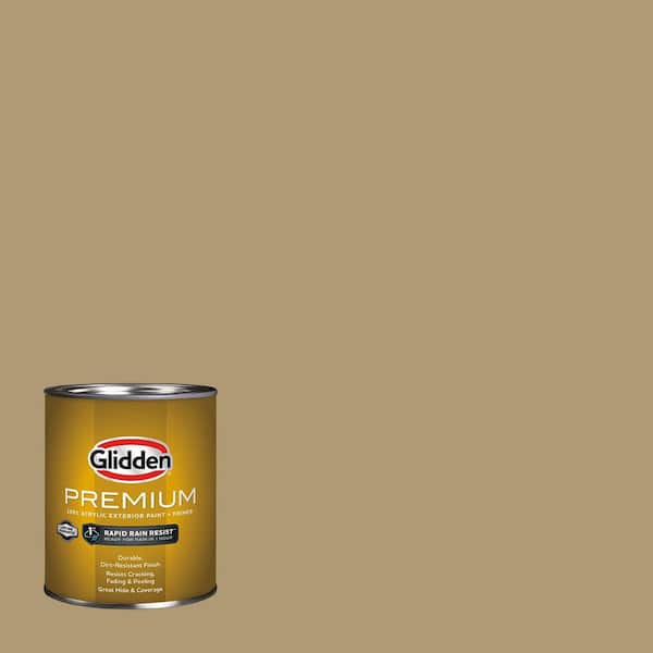 Glidden Premium 1-qt. Toasted Sesame PPG1099-5 Satin Exterior Latex Paint (2)