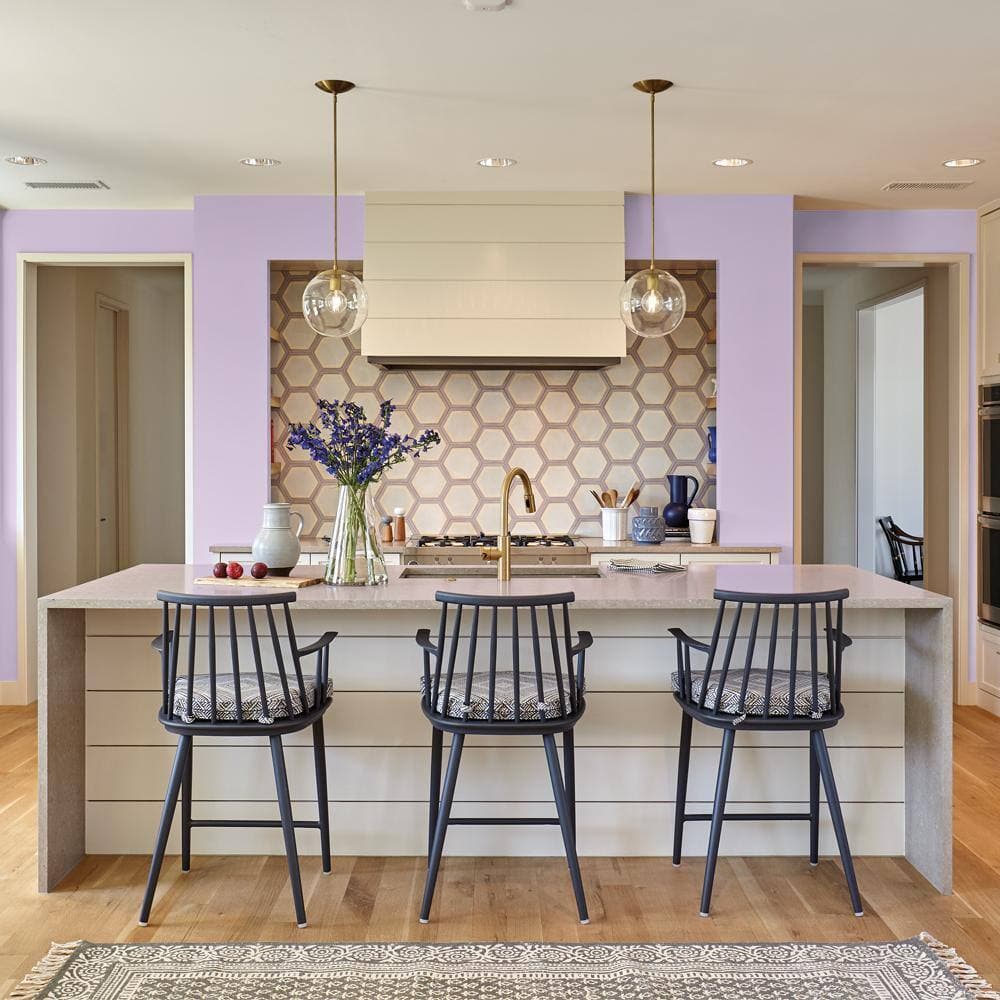 BEHR PRO 5 gal. #660A-3 New Violet Semi-Gloss Interior Paint (3)