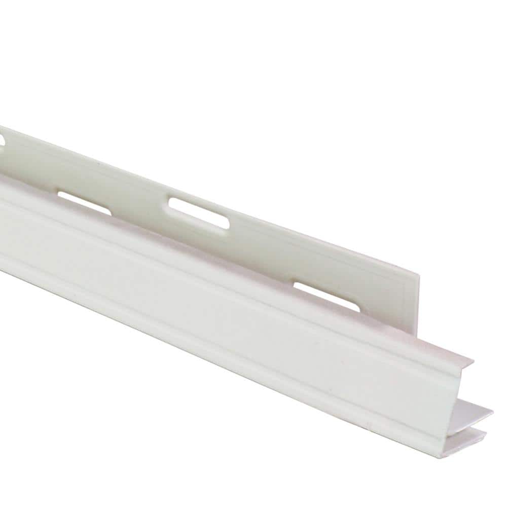 NovikTrim 1.25 in. x 72 in. 2-Piece Polymer Trim/J-Channel in White (20 Per Box) (1)