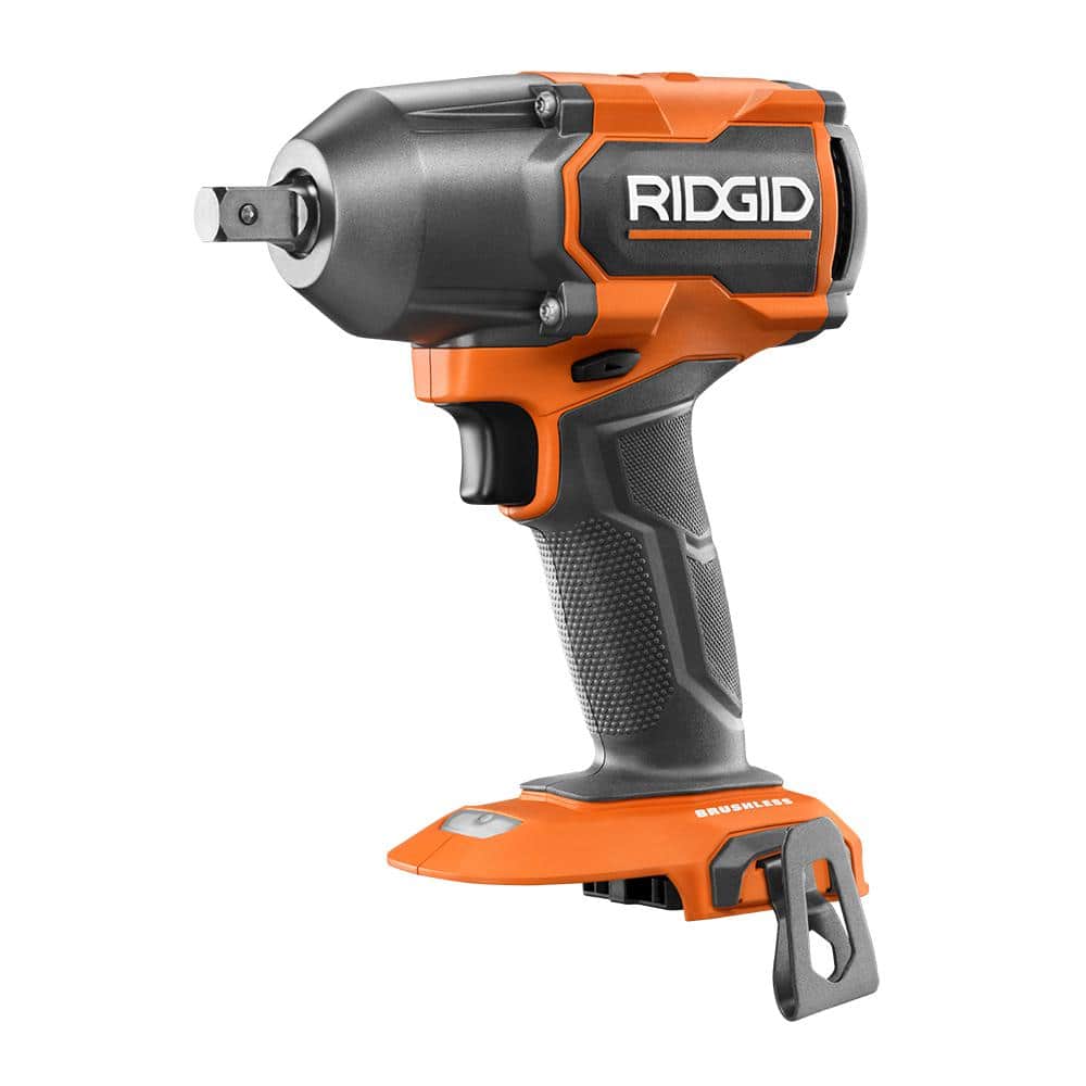 RIDGID 18V Brushless 4-Mode 1/2 in. Mid-Torque Impact Wrench Kit with Pin Detent (Tool Only) (1)