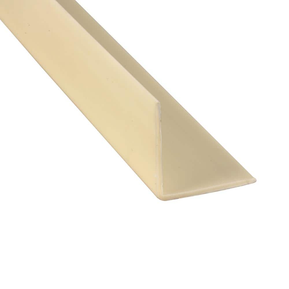 Prime-Line 3/4 in. x 48 in. Corner Shield with Tape in Almond (5-Pack) (1)