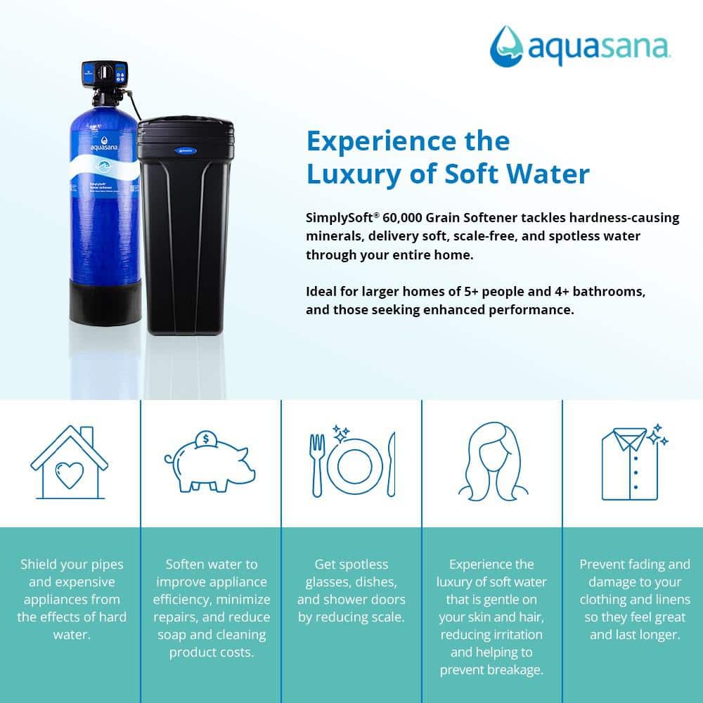 Aquasana Simply Soft 60,000 Grain Whole House Water Softener System (3)