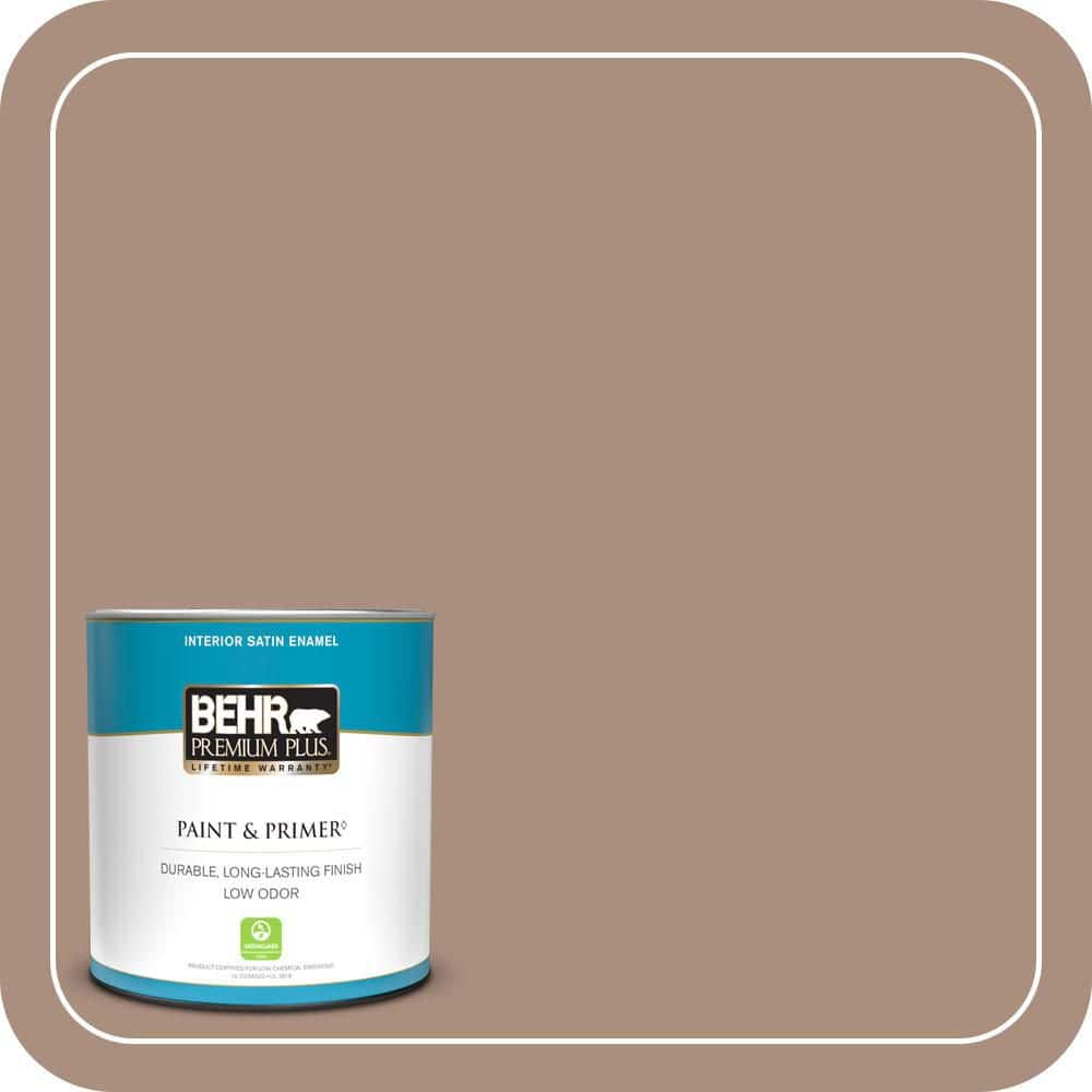 BEHR PREMIUM PLUS #BNC-13 Cozy Cocoa Enamel Interior Stain-Blocking Paint and Primer (1)