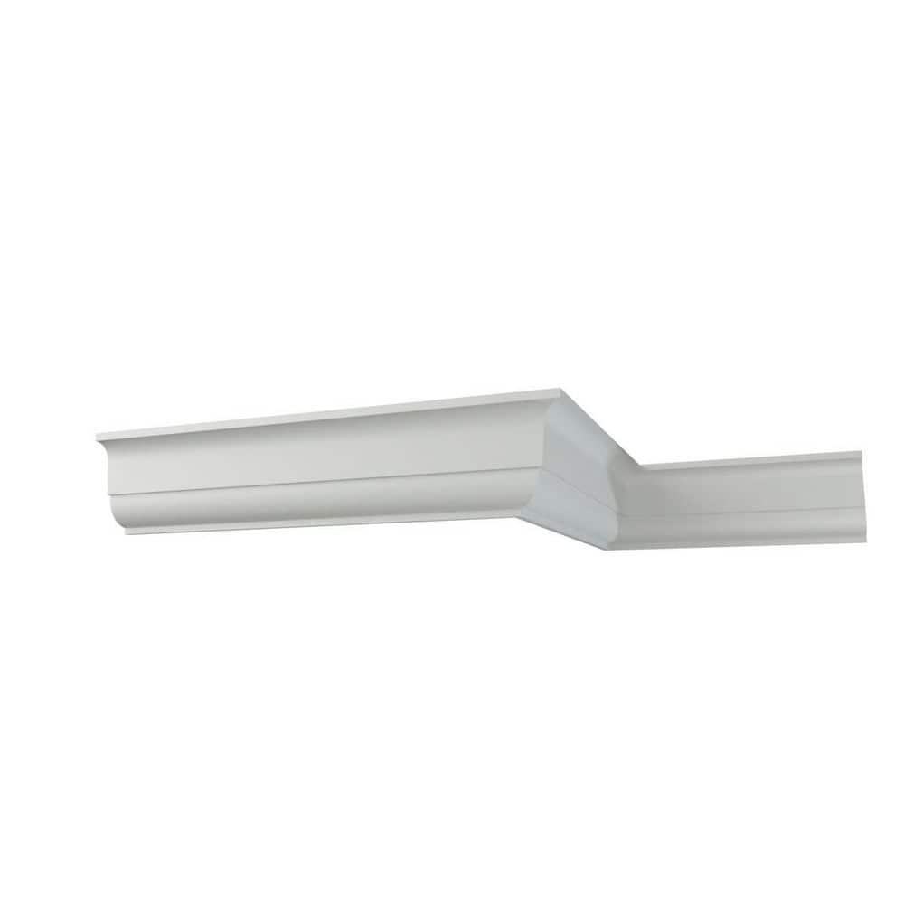 Ekena Millwork Iris 6.25 in. D x 9.75 in. W x 96 in. L Polyurethane Crown Moulding (1)