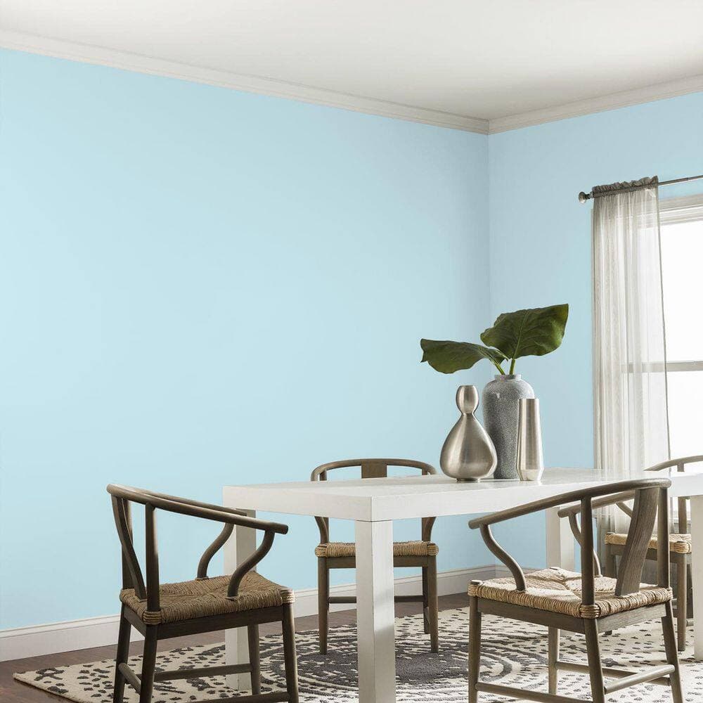Glidden Ultra-Hide 1 Gal. PPG1236-3 Surf's Up Eggshell Interior Paint (4)