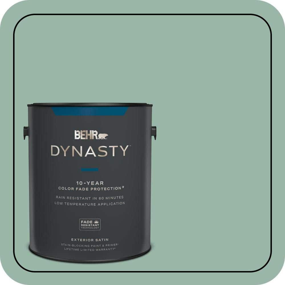 BEHR DYNASTY 1 gal. #S420-3 Nile River Satin Enamel Exterior Stain-Blocking Paint & Primer