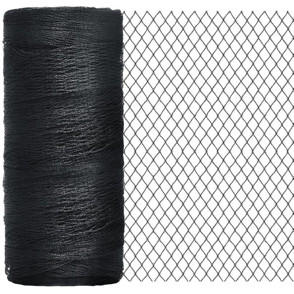 KIWDZFU 13 x 40 ft. Heavy Duty Garden Bird Netting Protective Cover for Plants Fruit Trees Vegetables with Ties Staples (1)