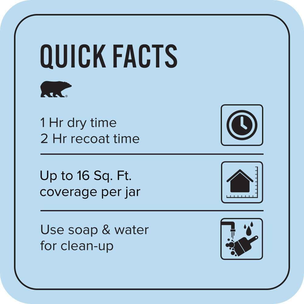 BEHR PREMIUM PLUS #P510-1 Greek Isles Enamel & Primer Color Sample (3)