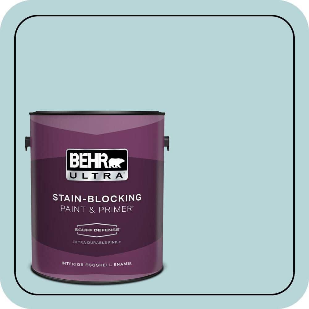 BEHR ULTRA 1 gal. #510E-2 Rhythmic Blue Extra Durable Eggshell Enamel Interior Paint & Primer