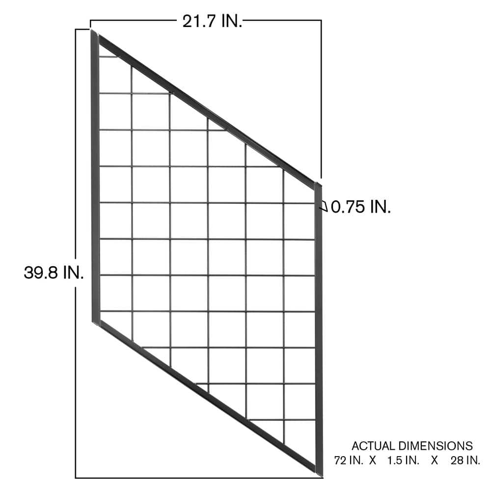 ProWood 21 in. H x 40 in. W Black Powder-Coated Hog Wire Metal Stair Panels Stair Railing Kit (3)