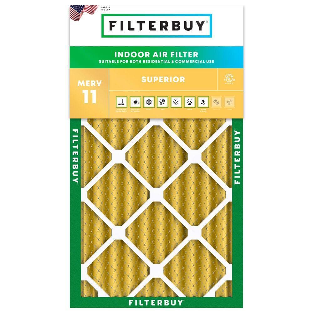 Filterbuy 17 in. x 25 in. x 4 in. MERV 11 (FPR 7) Allergen Defense Pleated HVAC AC Furnace Air Filters Replacement (1-Pack) (1)