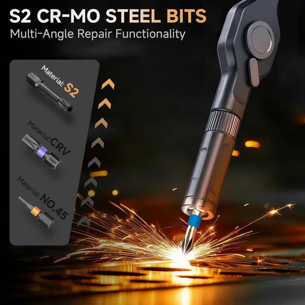 Laybus 42 in 1 Magnetic Screwdriver Set, Portable Compact Repair Tool Kit, Multi Bit Screw Drive with Storage Case (2)