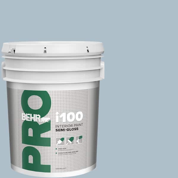 BEHR PRO 5 gal. #570E-3 Liberty Gray Semi-Gloss Interior Paint