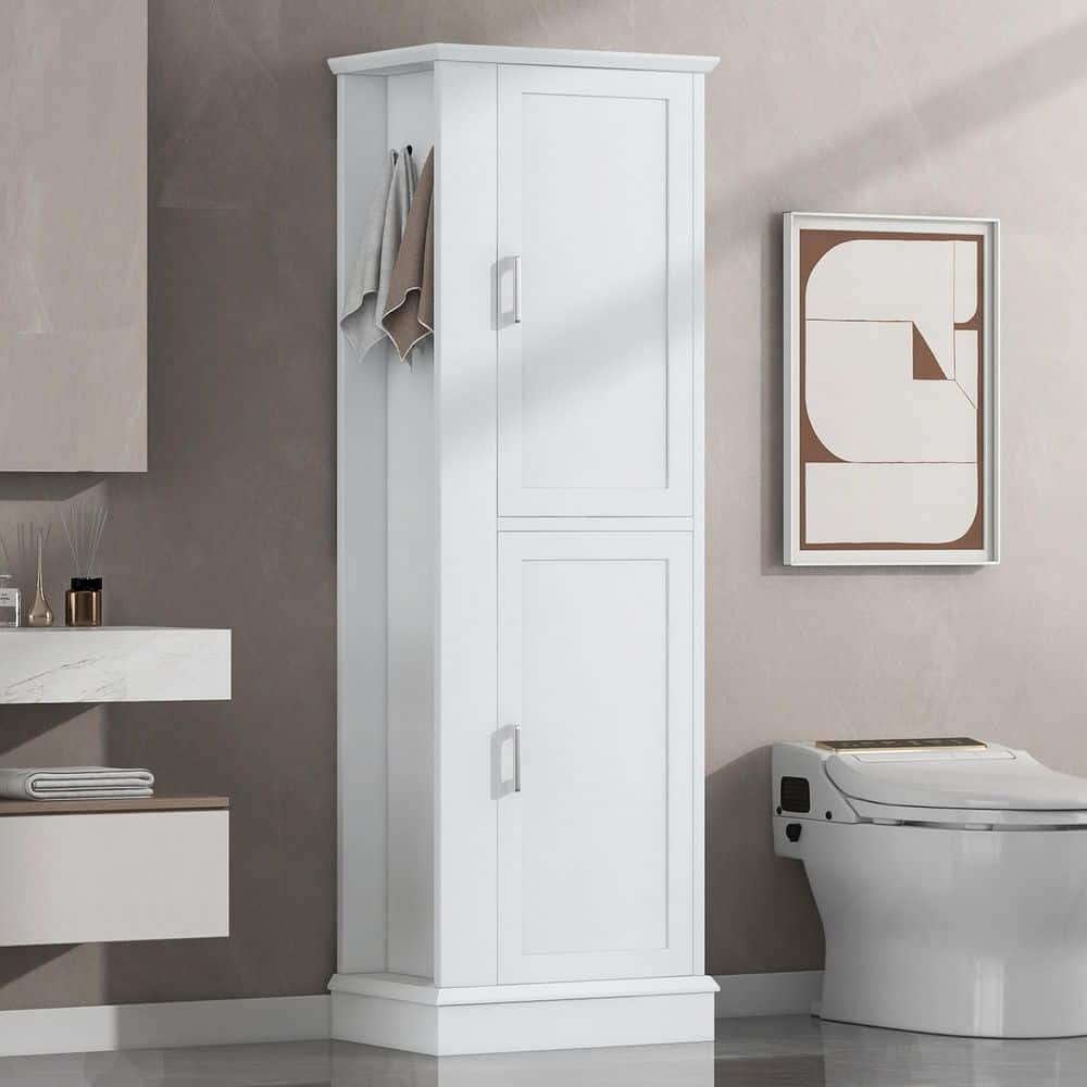 Boosicavelly 21 in. W 14 in. D 68 in. H Linen Cabinet
