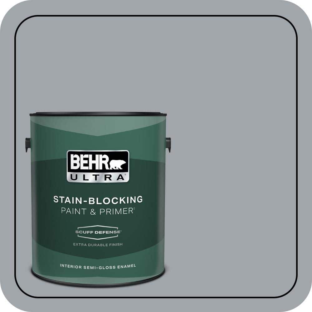 BEHR ULTRA 1 gal. #PPU26-19 Chance of Rain Extra Durable Semi-Gloss Enamel Interior Paint & Primer