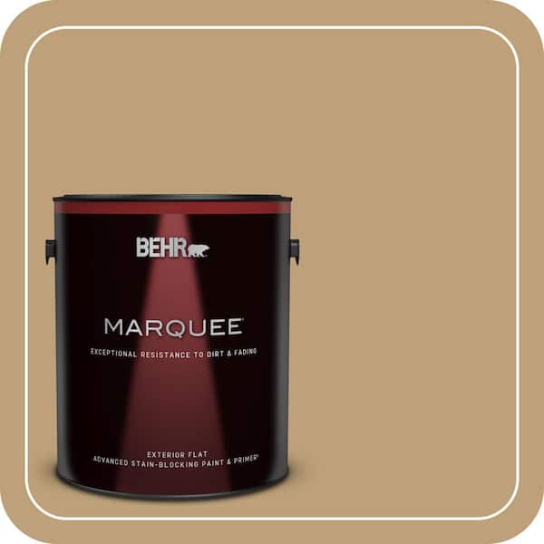 BEHR MARQUEE 1 gal. #PMD-50 Winter Wheat Flat Exterior Paint & Primer (2)