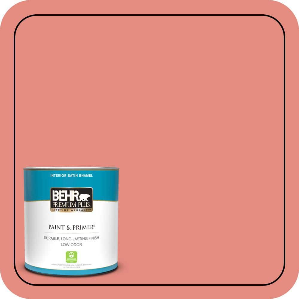 BEHR PREMIUM PLUS #190D-5 Peony Pink Enamel Low Odor & Primer (1)