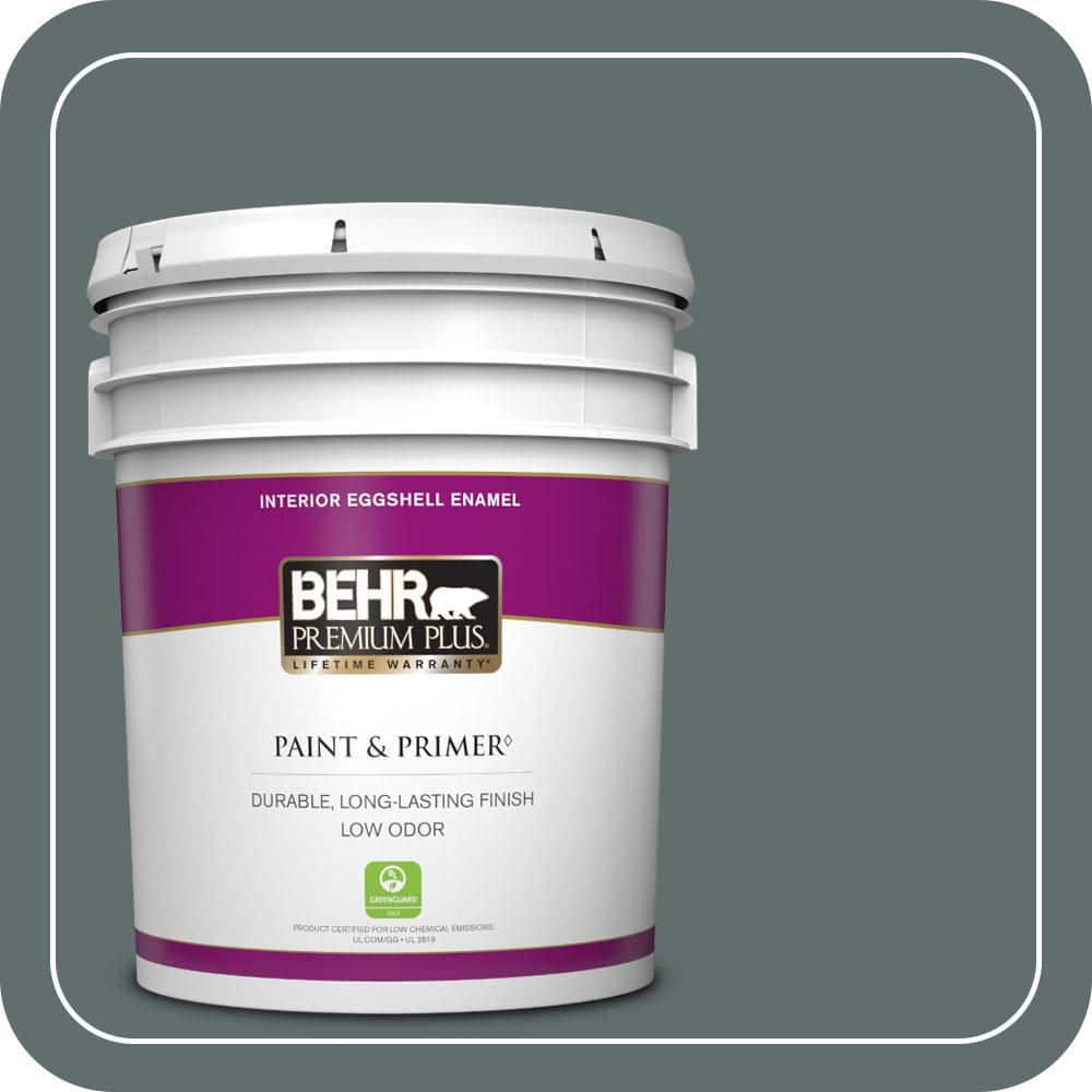 BEHR PREMIUM PLUS 5 gal. #PPU12-19 Mountain Pine Eggshell Enamel Low Odor Interior Paint & Primer