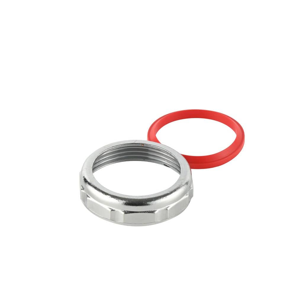 Everbilt 1-1/2 in. Sink Drain Pipe Zinc Slip-Joint Nut with Rubber Reducing Washer (3)