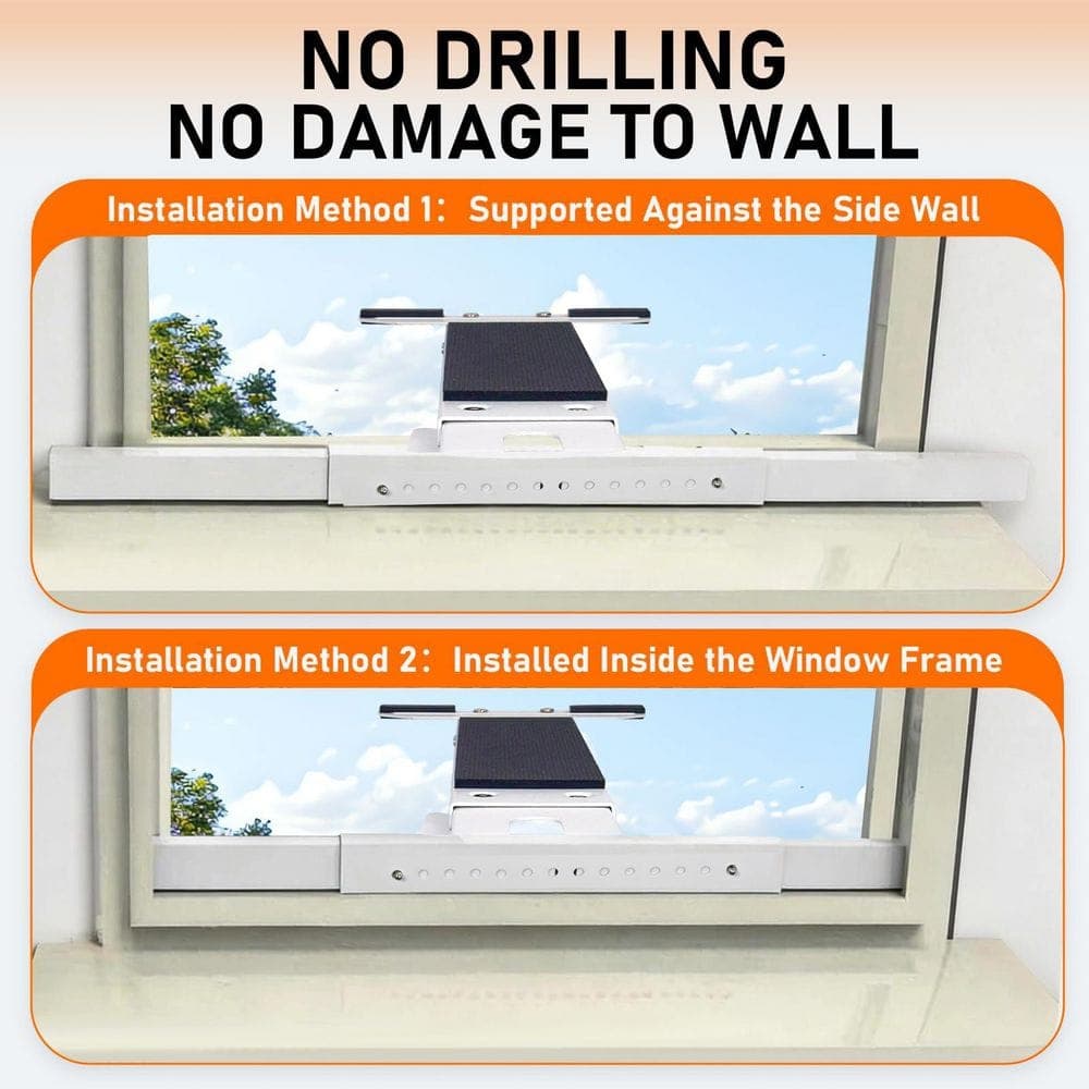 LAIFUCAM Window AC Bracket Single Arm Support Compatible with Window Air Conditioners Adjustable Indoor Installation (3)