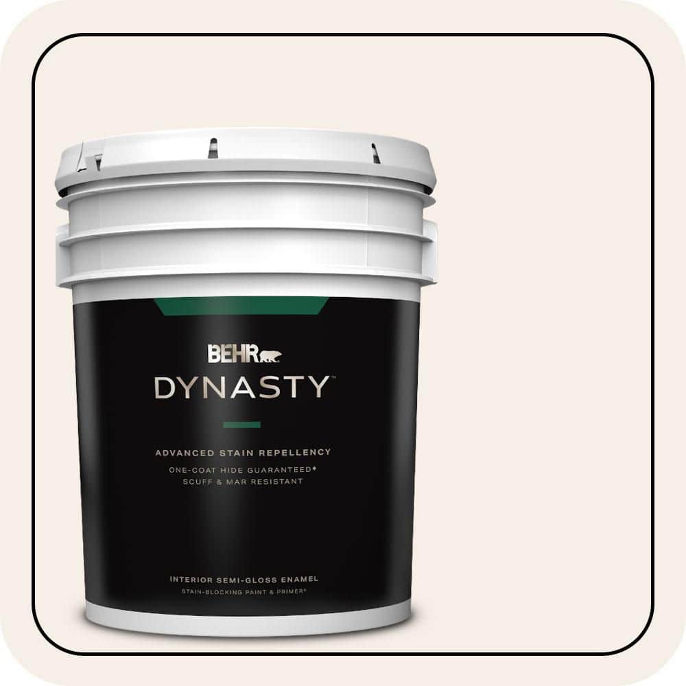 BEHR DYNASTY 5 gal. #PWN-35 Devonshire Semi-Gloss Enamel Interior Stain-Blocking Paint & Primer