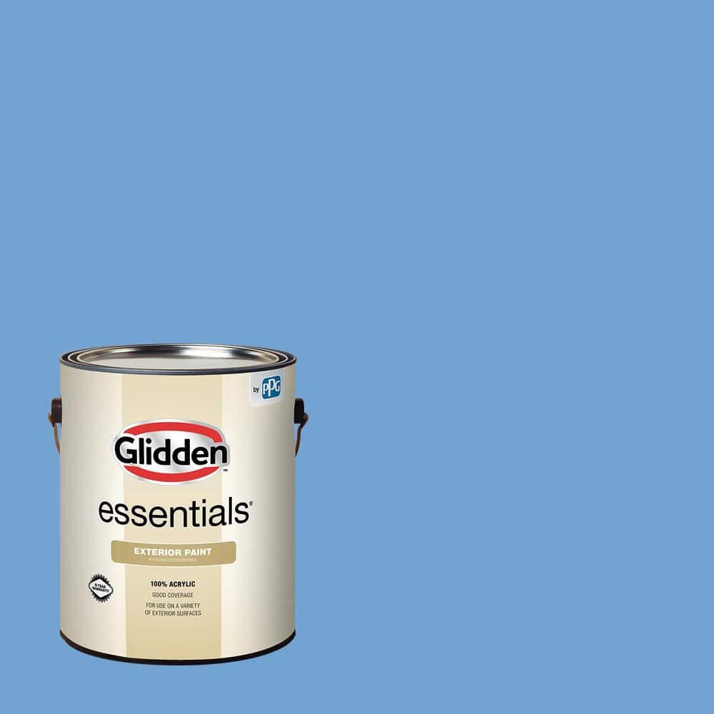 Glidden Essentials 1 gal. PPG1242-4 Overcast Semi-Gloss Exterior Paint