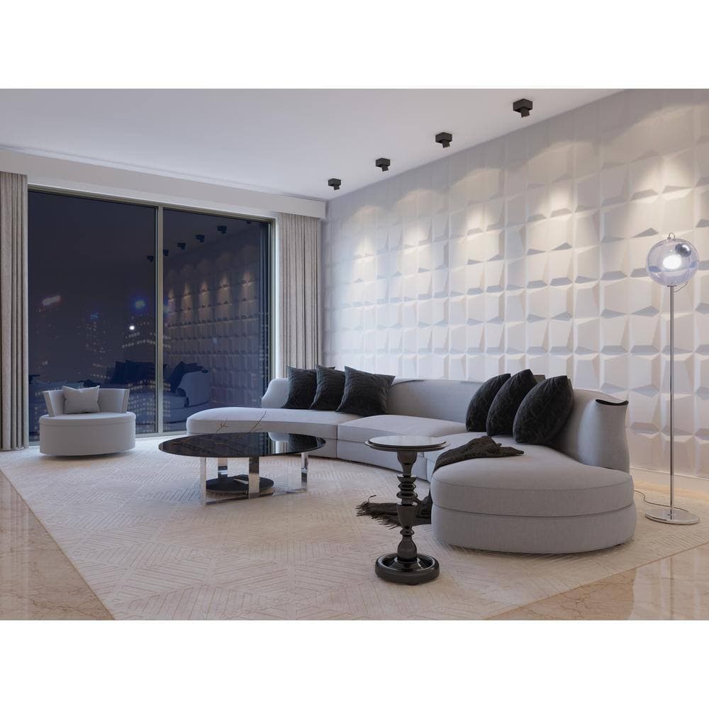 Dundee Deco Falkirk Fifer 31 in. x 25 in. Paintable Off White Abstract Stones Fiber Decorative Wall Paneling (10-Pack) (3)