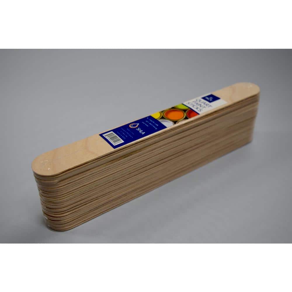 SHLA Group 6 in. wooden Paint Stick for 1 qt. (30-Pack) (3)