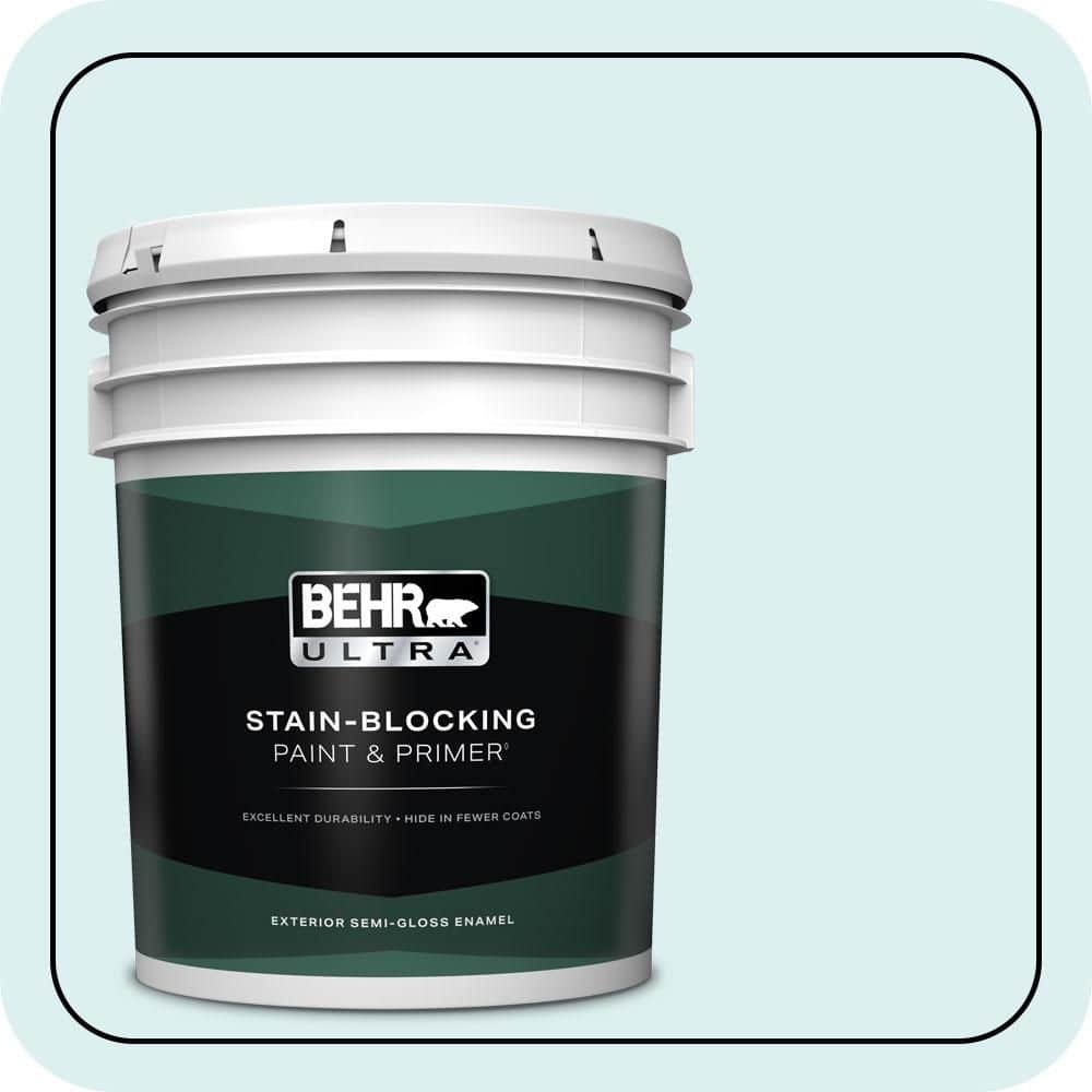 BEHR ULTRA 5 gal. #510A-1 Soar Semi-Gloss Enamel Exterior Paint & Primer