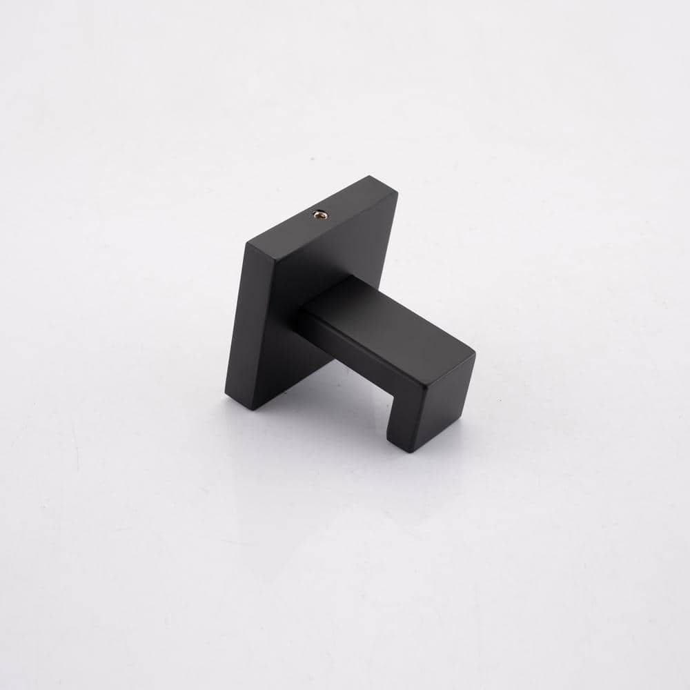 Flynama 2-Piece Bath Hardware Set with Mounting Hardware in Matte Black (1)