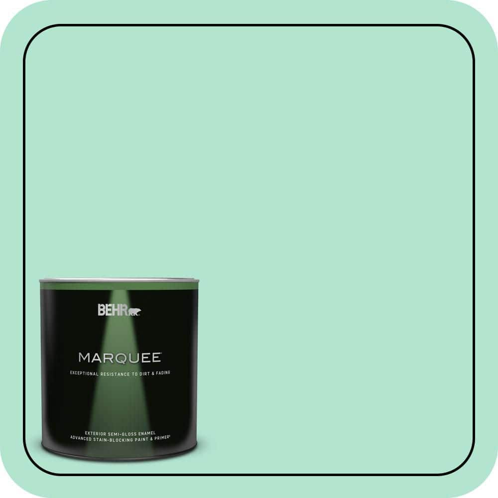 BEHR MARQUEE 1 qt. #P420-2 Crystal Rapids Semi-Gloss Enamel Exterior Paint & Primer