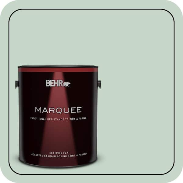 BEHR MARQUEE 1 gal. #S410-2 New Moss Flat Exterior Paint & Primer (2)
