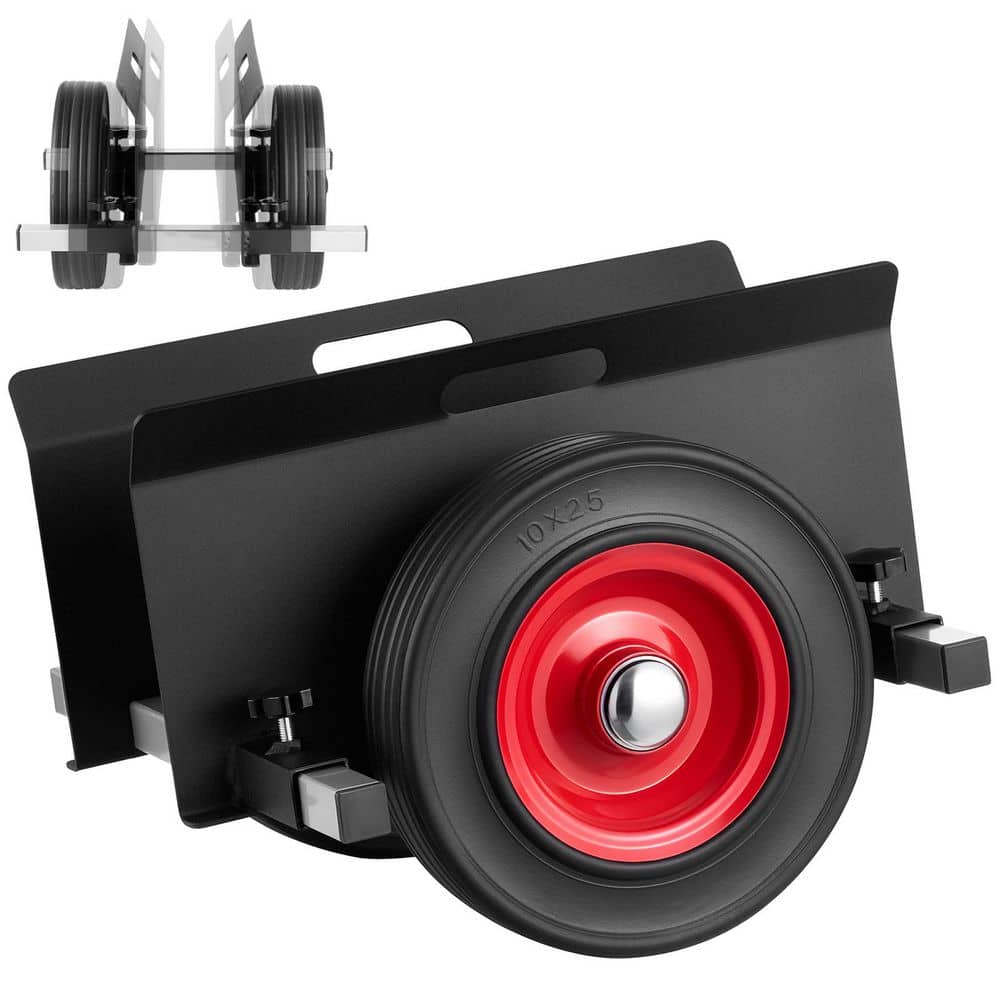 VEVOR Panel Dolly, 1000 lbs. Load Capacity, Drywall Mover with 10 in. Rubber Wheels Fits Different Terrain, Black