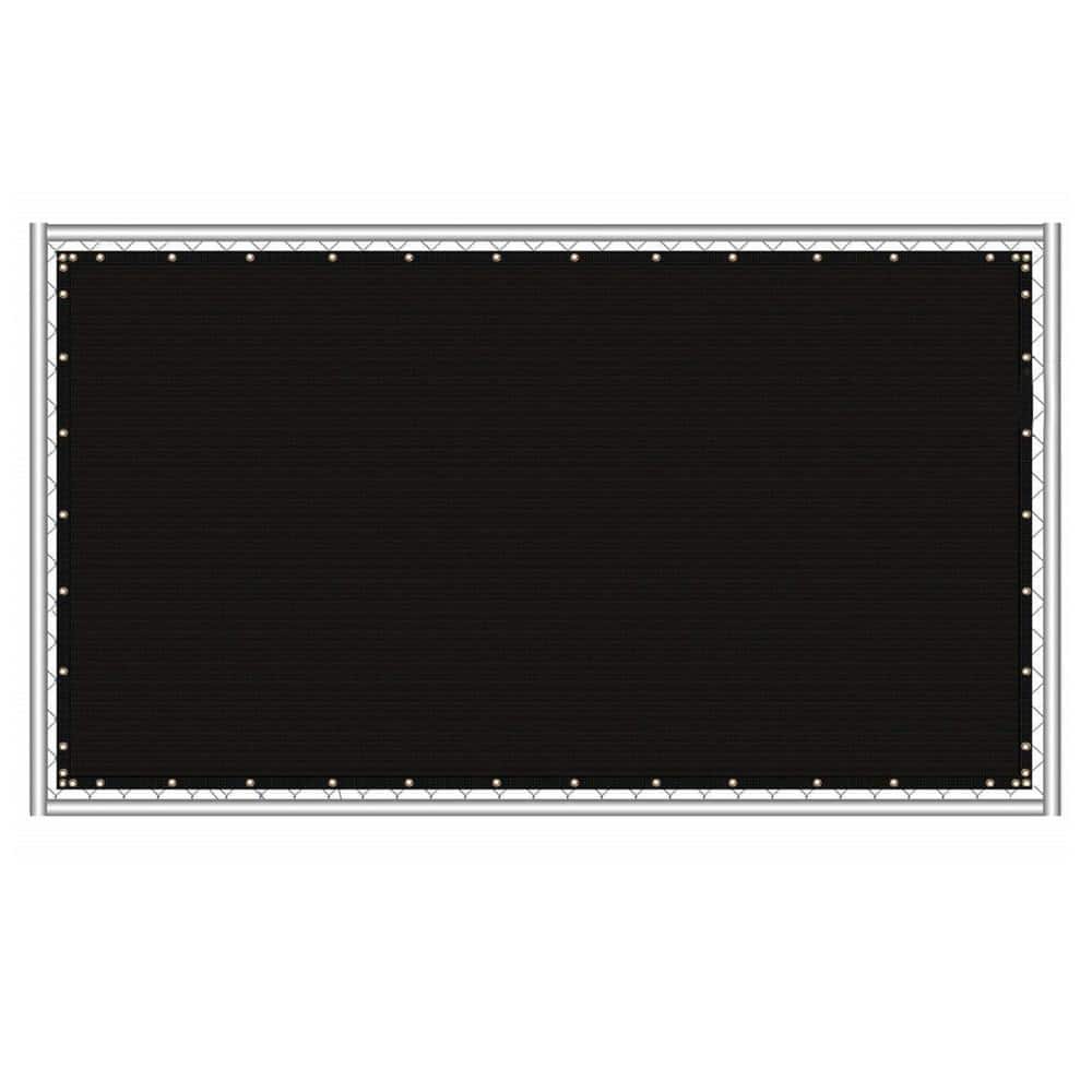 Phewnyzo 6 ft. x 50 ft. Black Privacy Fence Screen Mesh Plastic, Heavy Duty Shade Net Decorative for Wall, Yard, Backyard, Patio