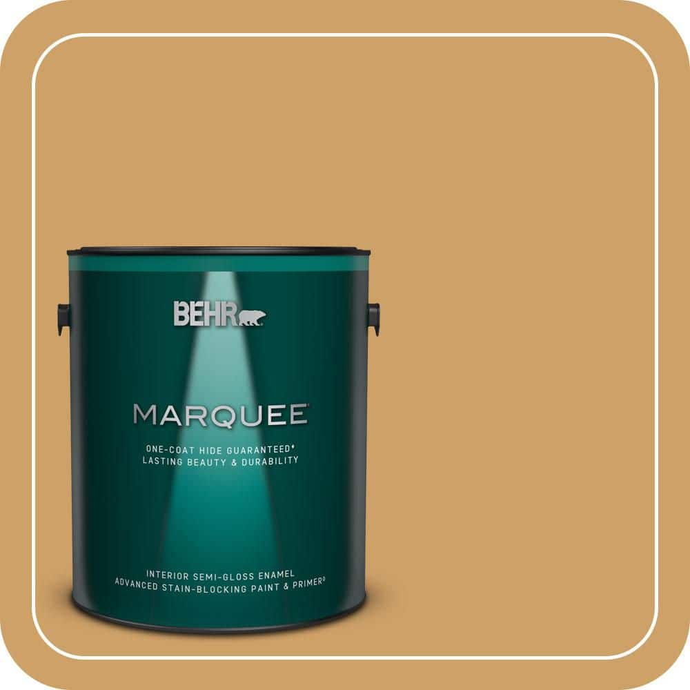 BEHR MARQUEE 1 gal. #MQ2-16 Summer in the City One-Coat Hide Semi-Gloss Enamel Interior Paint & Primer