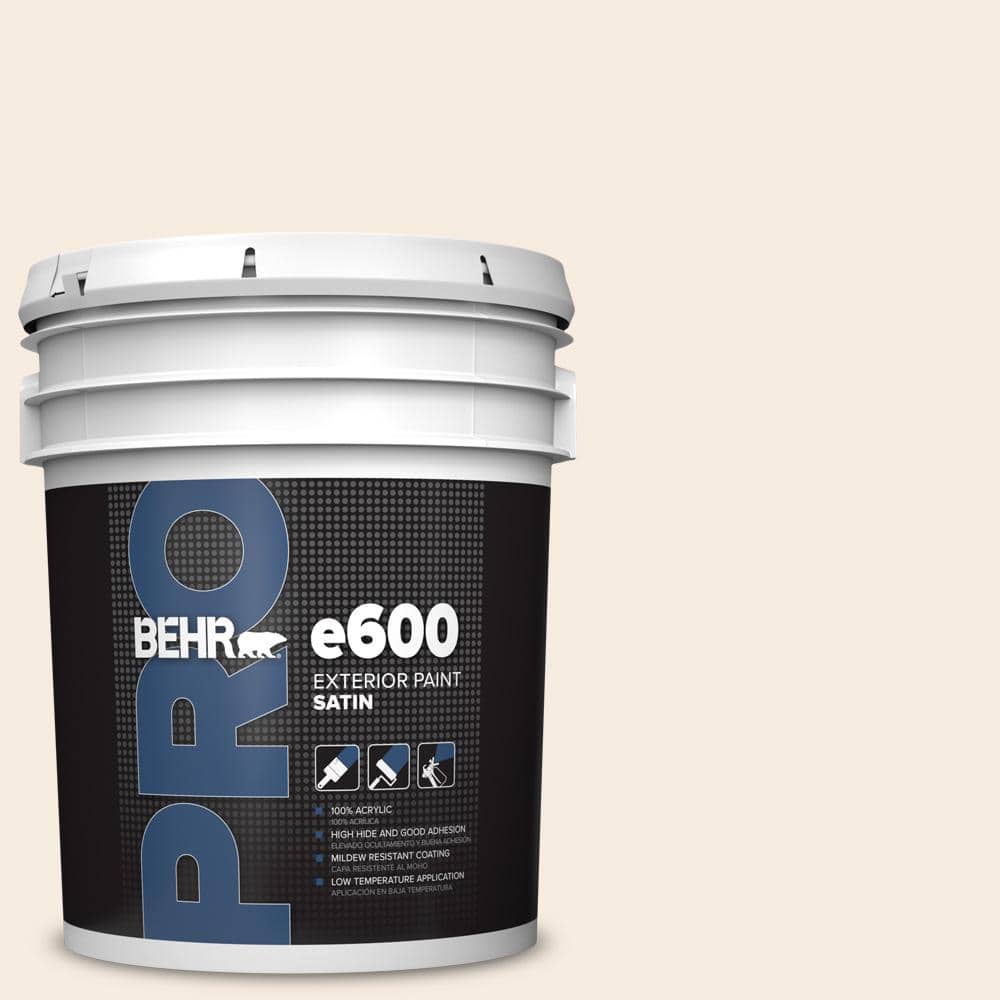 BEHR PRO 5 gal. #PWN-33 Edwardian Lace Satin Exterior Paint (1)