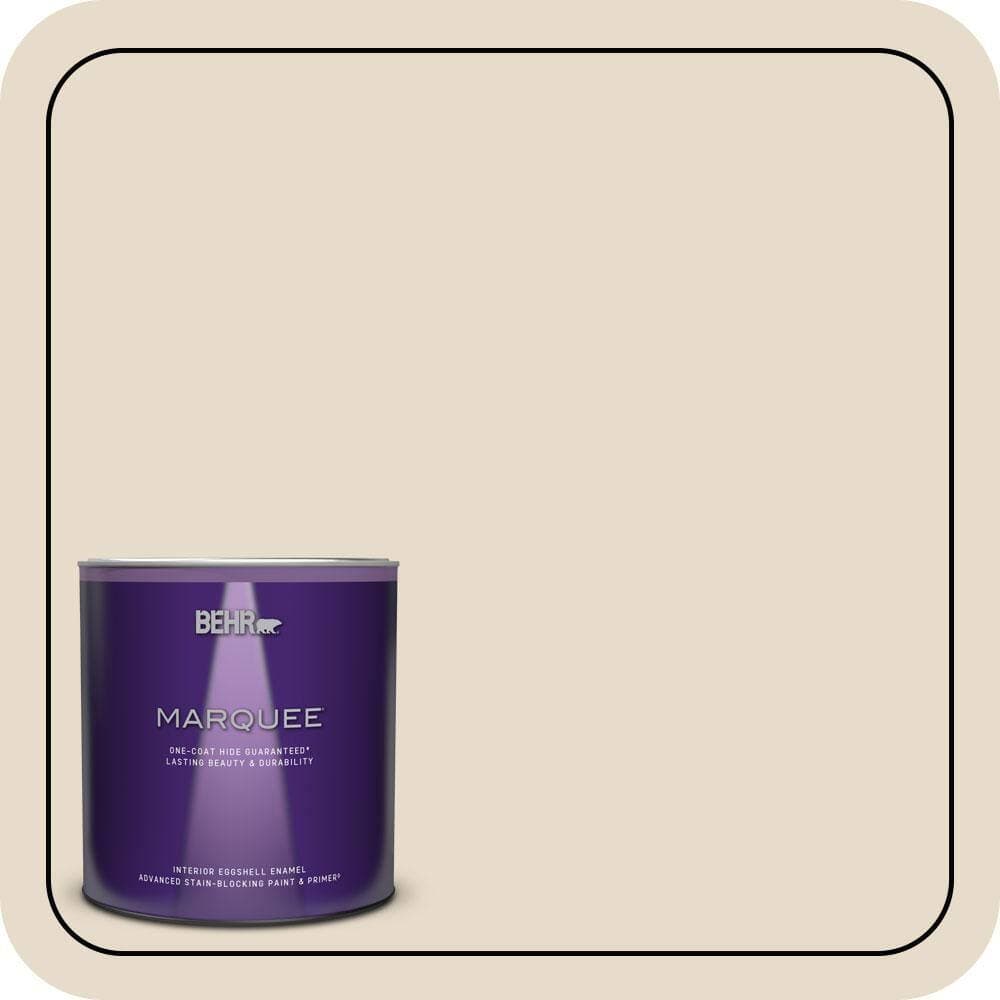 BEHR MARQUEE 1 qt. #OR-W08 Coco Malt Eggshell Enamel Interior Paint & Primer (1)