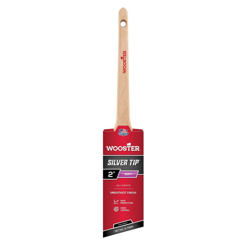 Wooster 2 in. Silver Tip Polyester Thin Angle Sash Brush (1)