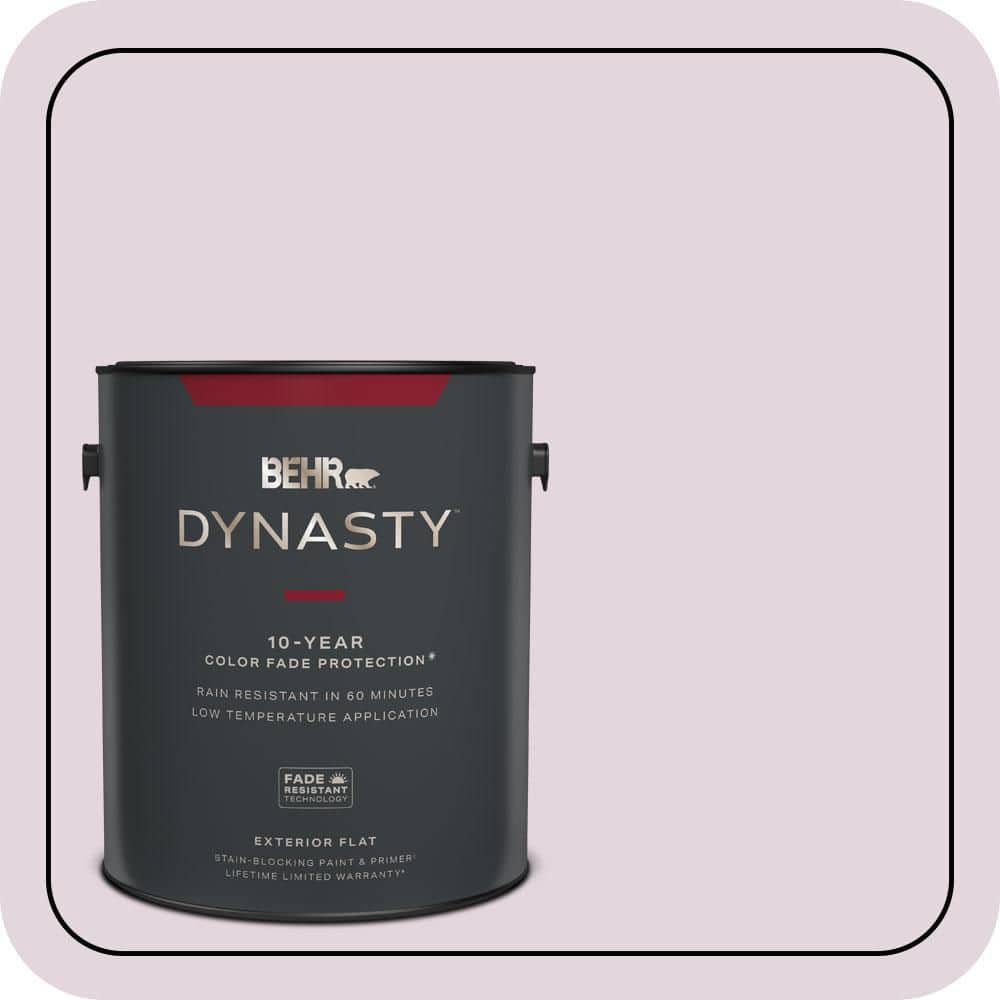 BEHR DYNASTY 1 gal. #S110-1 Secret Scent Flat Exterior Stain-Blocking Paint & Primer