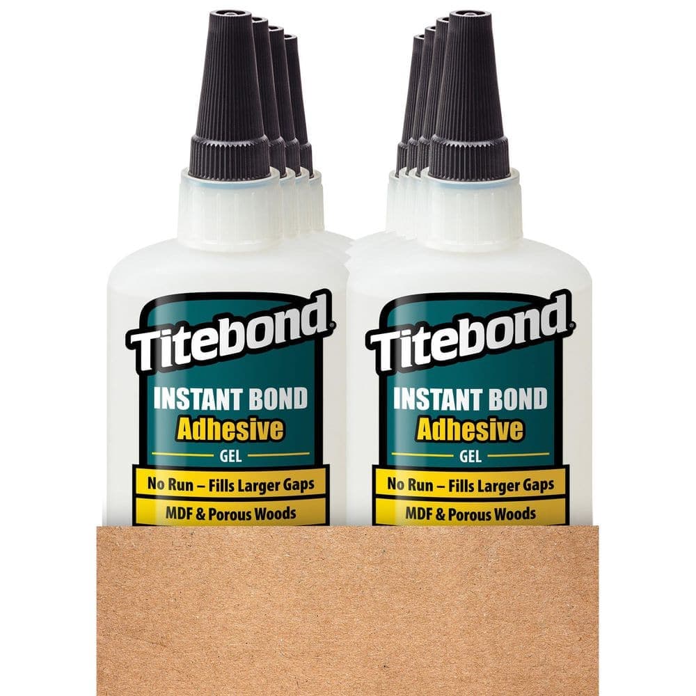 Titebond 4 oz. Instant Bond Wood Adhesive Gel (10-Pack)