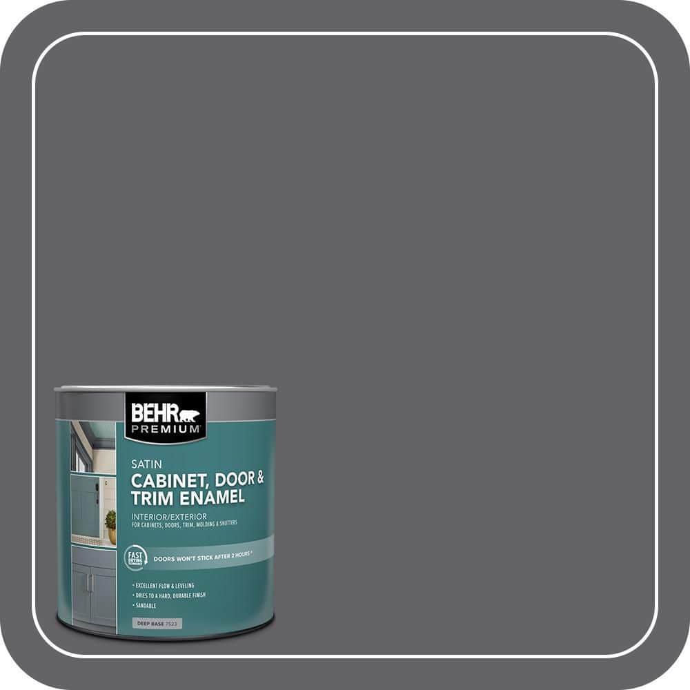 BEHR PREMIUM 1 qt. #N530-6 Digital Satin Enamel Interior/Exterior Cabinet, Door & Trim Paint (1)